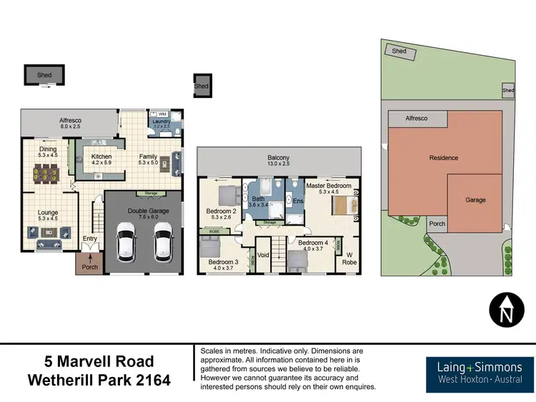 Floorplan of Homely house listing, 5 Marvell Road, Wetherill Park NSW 2164