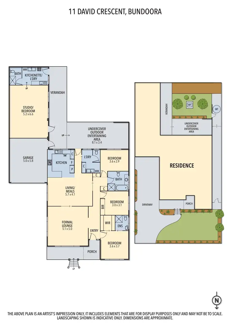 Floorplan of Homely house listing, 11 David Crescent, Bundoora VIC 3083
