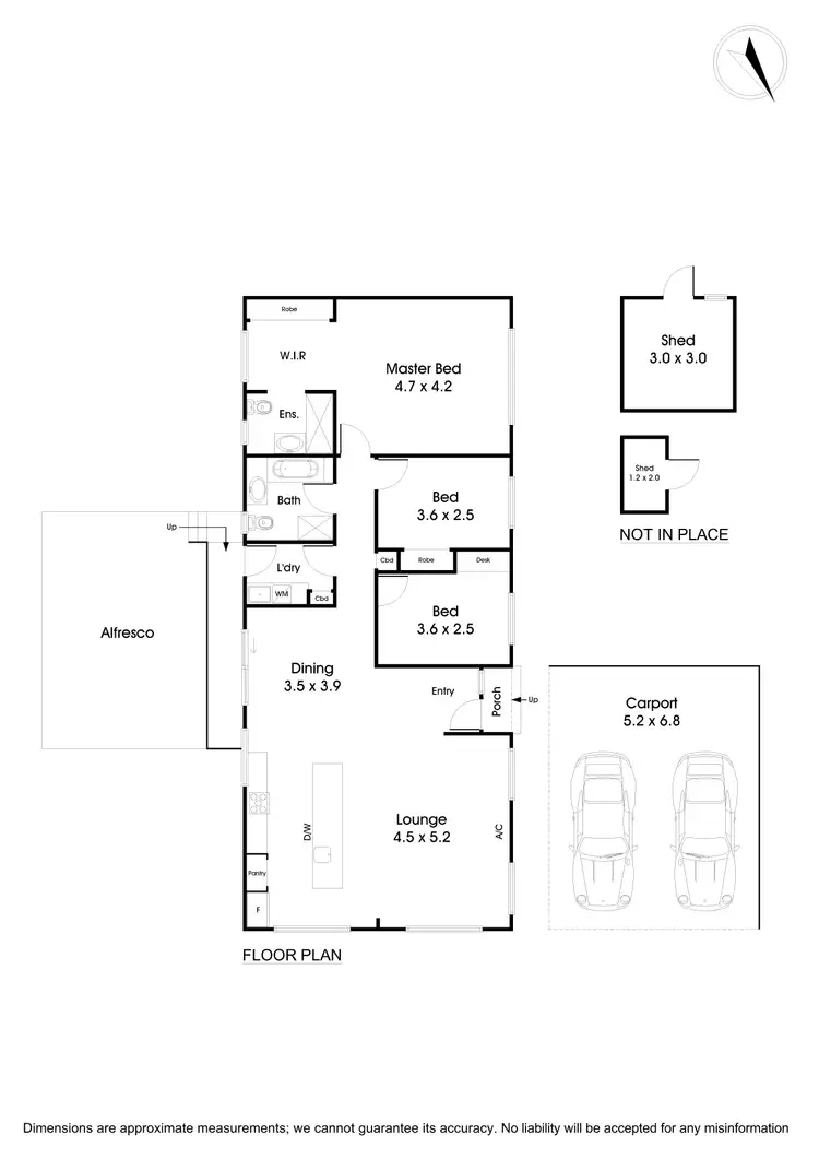 Floorplan of Homely house listing, 18 Monaro Close, Wantirna South VIC 3152