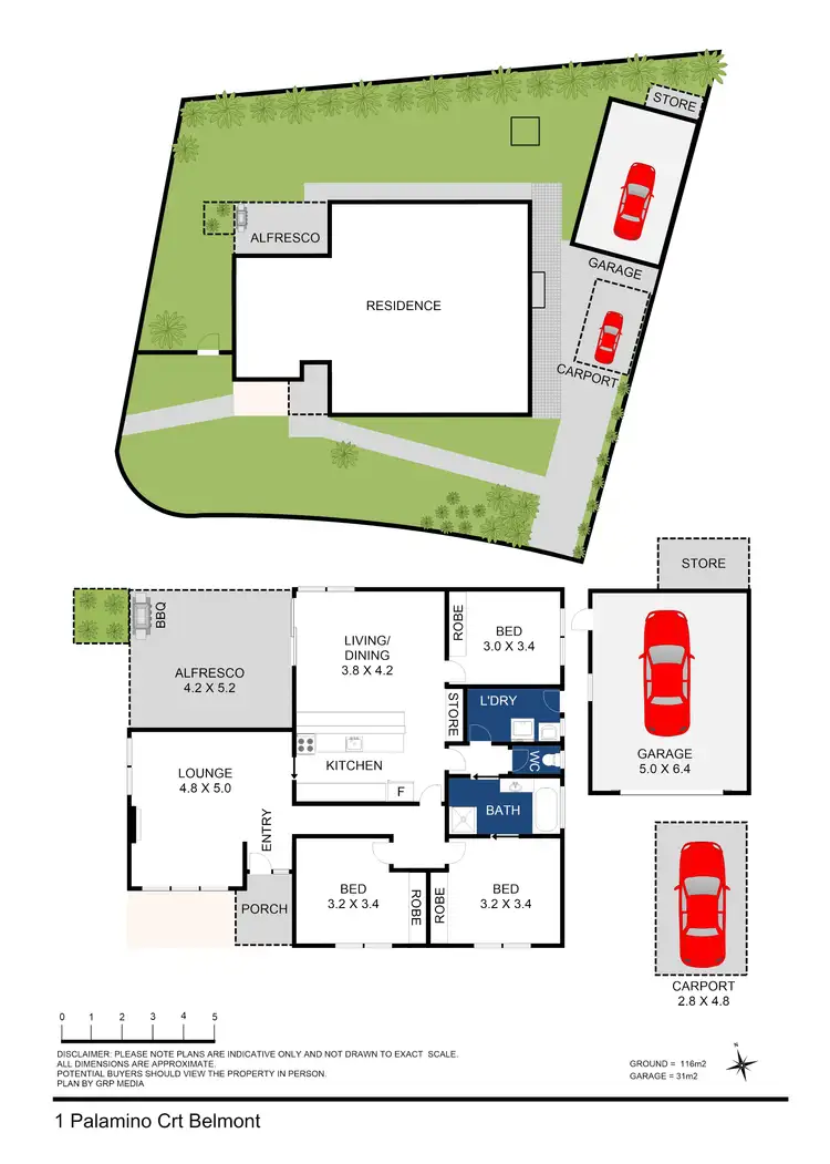 Floorplan of Homely house listing, 1 Palamino Court, Belmont VIC 3216