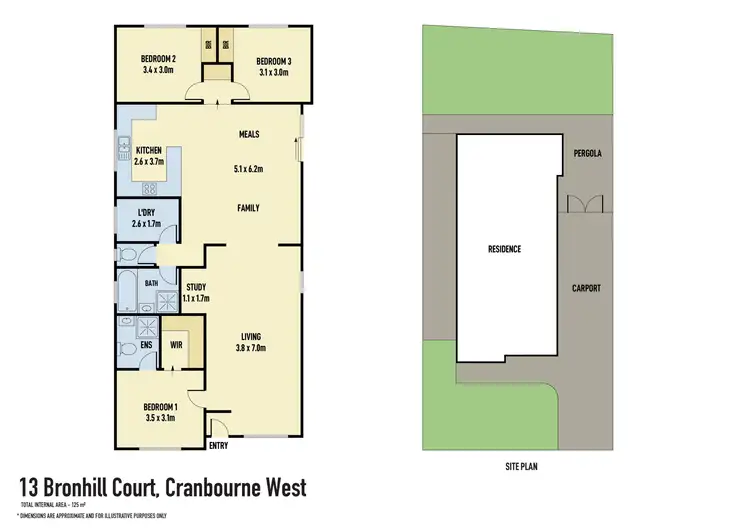 Floorplan of Homely house listing, 13 Bronhill Court, Cranbourne West VIC 3977
