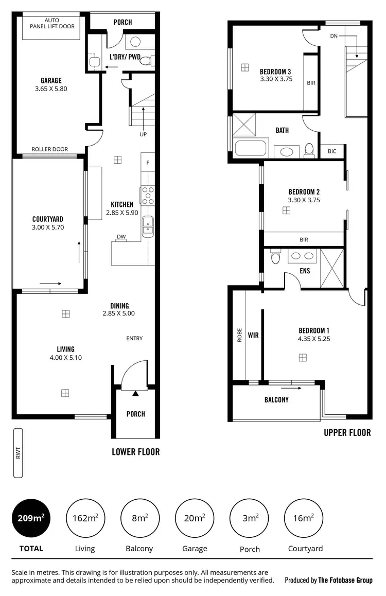 Floorplan of Homely townhouse listing, 1/14 Teak Street, Campbelltown SA 5074
