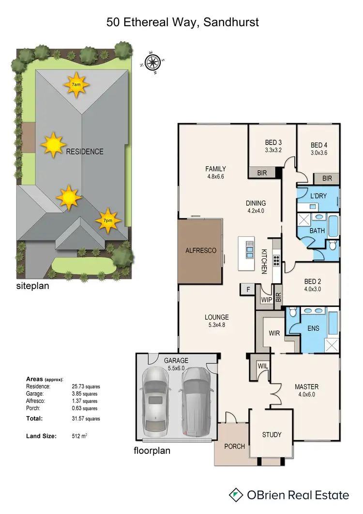 Floorplan of Homely house listing, 50 Ethereal Way, Sandhurst VIC 3977