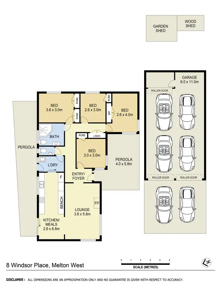 Floorplan of Homely house listing, 8 Windsor Place, Melton West VIC 3337