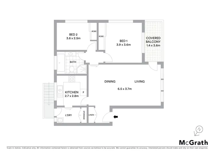 Floorplan of Homely unit listing, 1/30 Gladstone Street, Bexley NSW 2207