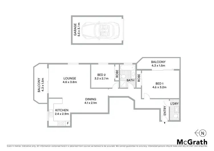Floorplan of Homely unit listing, 5/217 Dunmore Street, Pendle Hill NSW 2145