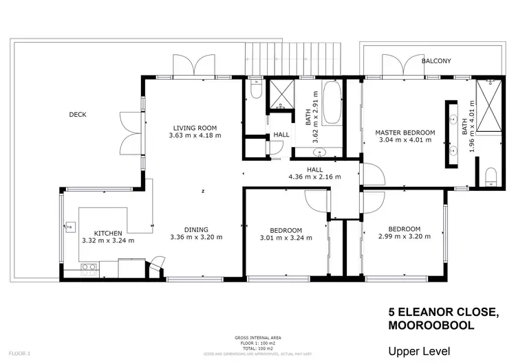 Floorplan of Homely house listing, 5 Eleanor Close, Mooroobool QLD 4870