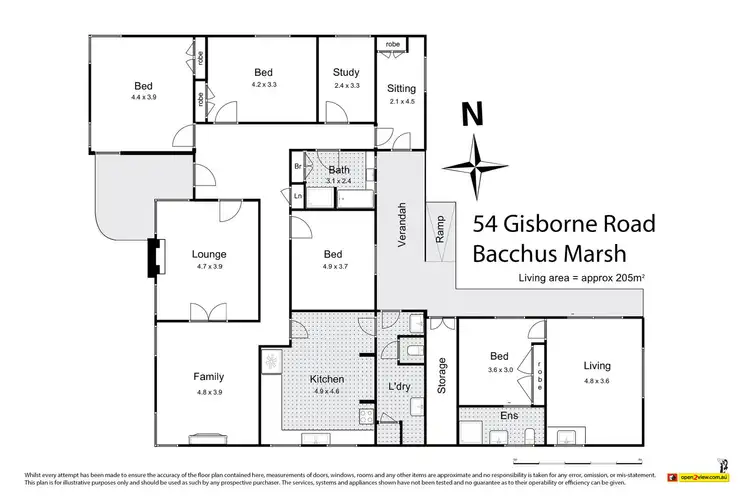 Floorplan of Homely house listing, 54 Gisborne Road, Bacchus Marsh VIC 3340