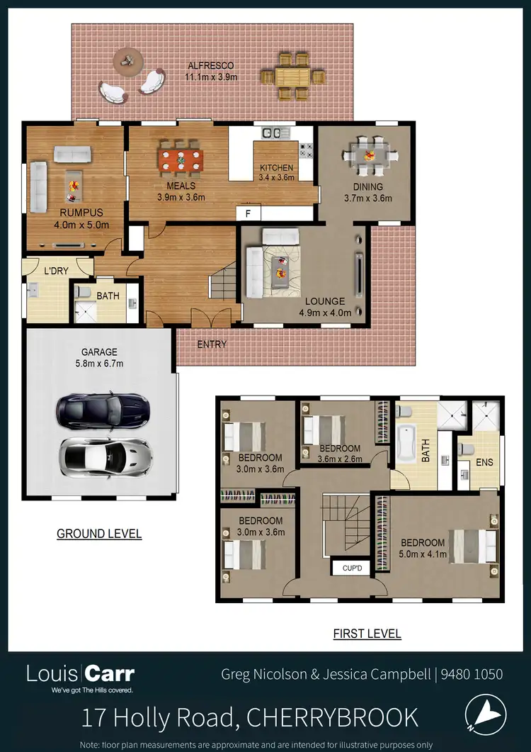 Floorplan of Homely house listing, 17 Holly Road, Cherrybrook NSW 2126