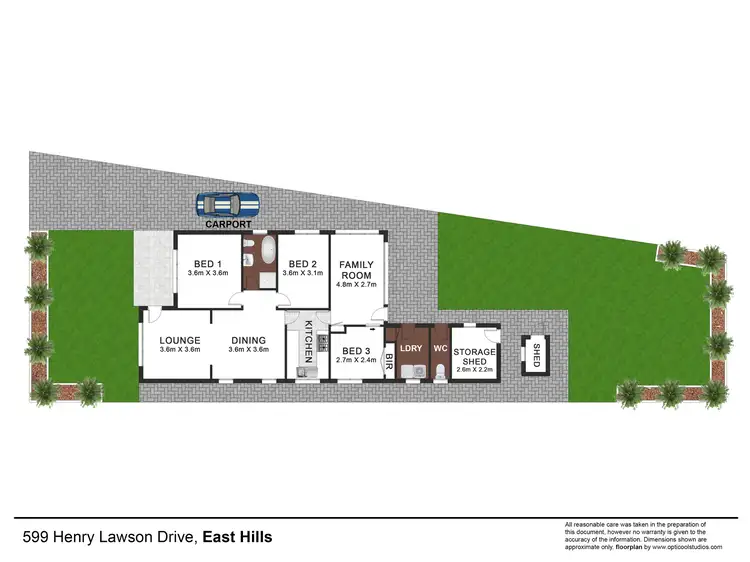 Floorplan of Homely house listing, 599 Henry Lawson Drive, East Hills NSW 2213