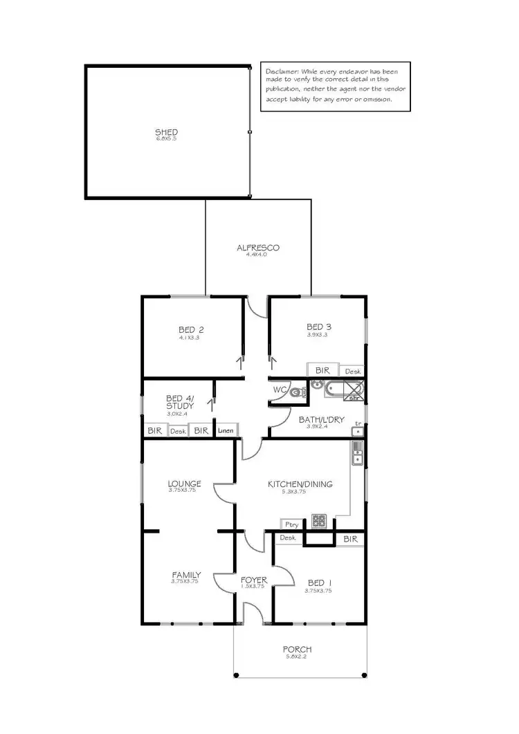 Floorplan of Homely house listing, 40 Stevenson Street, Port Lincoln SA 5606
