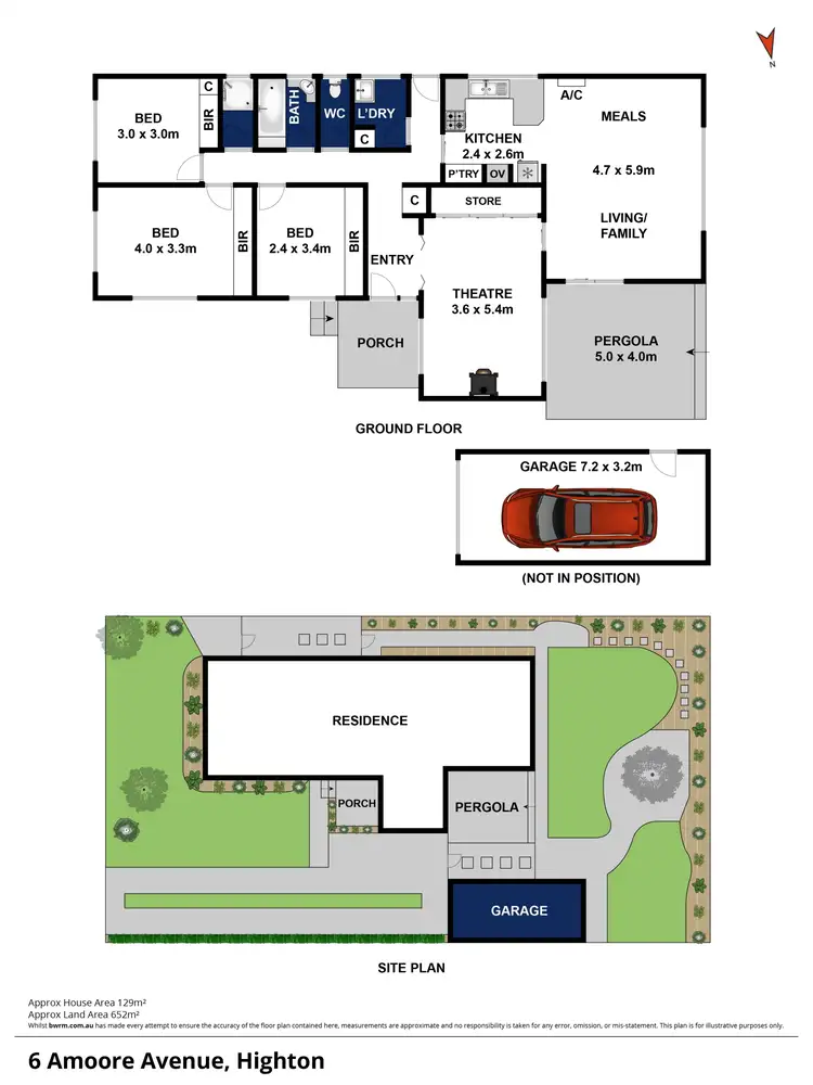 Floorplan of Homely house listing, 6 Amoore Avenue, Highton VIC 3216