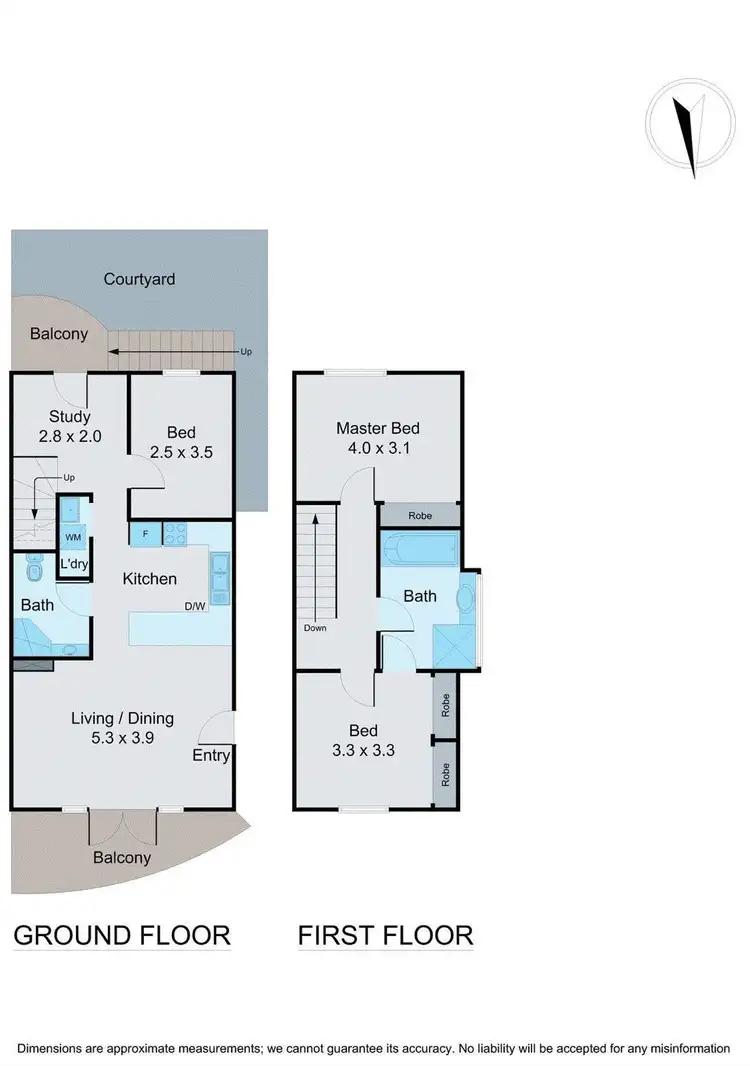 Floorplan of Homely townhouse listing, 10/8 John Street, Box Hill VIC 3128