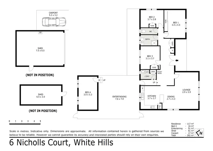 Floorplan of Homely house listing, 6 Nicholls Court, White Hills VIC 3550