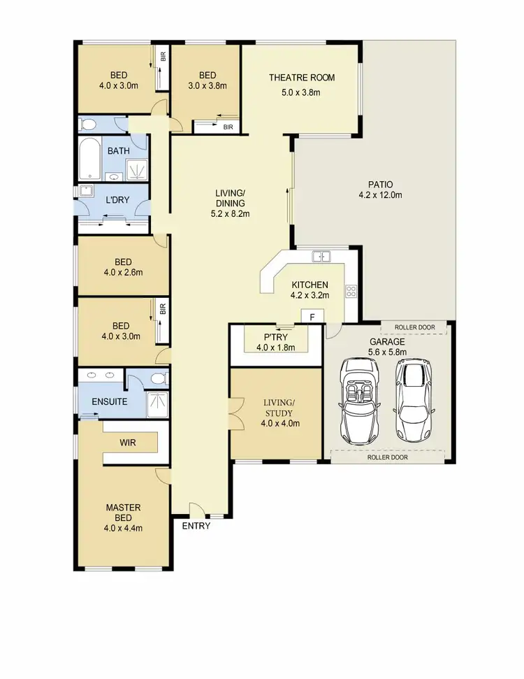 Floorplan of Homely house listing, 42 Pyrmont Terrace, Taylors Hill VIC 3037