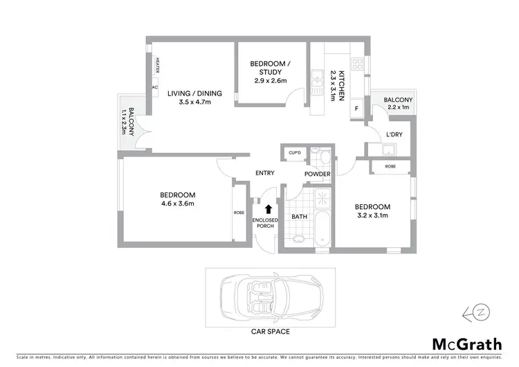 Floorplan of Homely apartment listing, 2/35 Cambridge Street, Box Hill VIC 3128