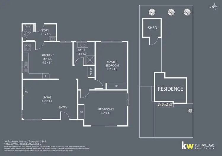 Floorplan of Homely house listing, 19 Foxlease Avenue, Traralgon VIC 3844