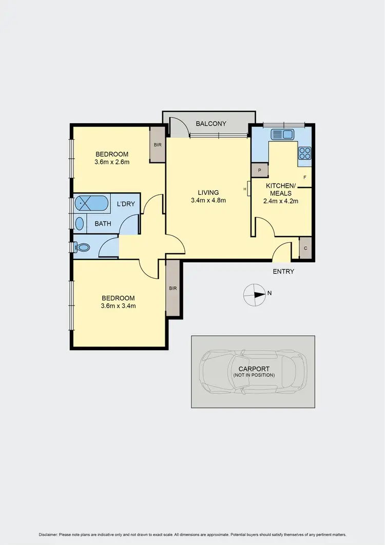Floorplan of Homely apartment listing, 4/20 Cumming Street, Brunswick West VIC 3055