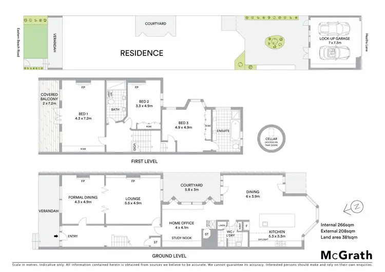 Floorplan of Homely terrace listing, 34 Eastern Beach Road, Geelong VIC 3220