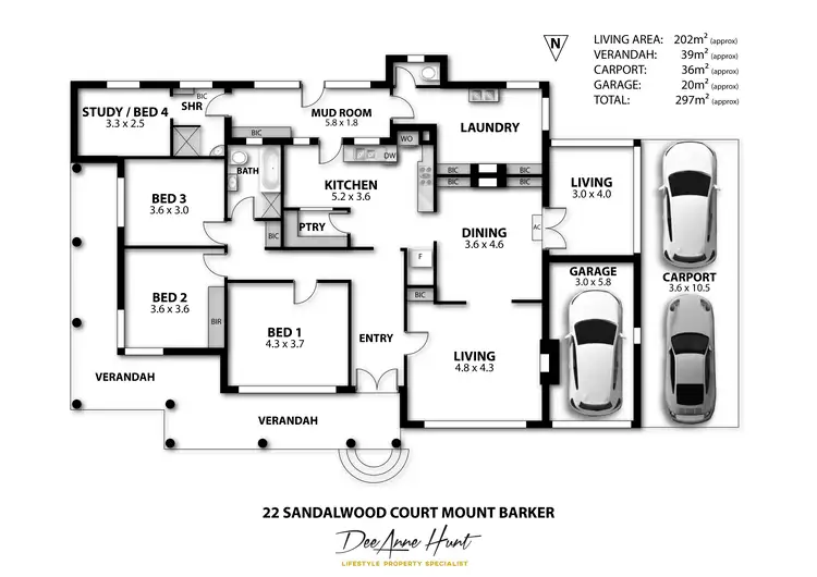 Floorplan of Homely house listing, 22 Sandalwood Court, Mount Barker SA 5251