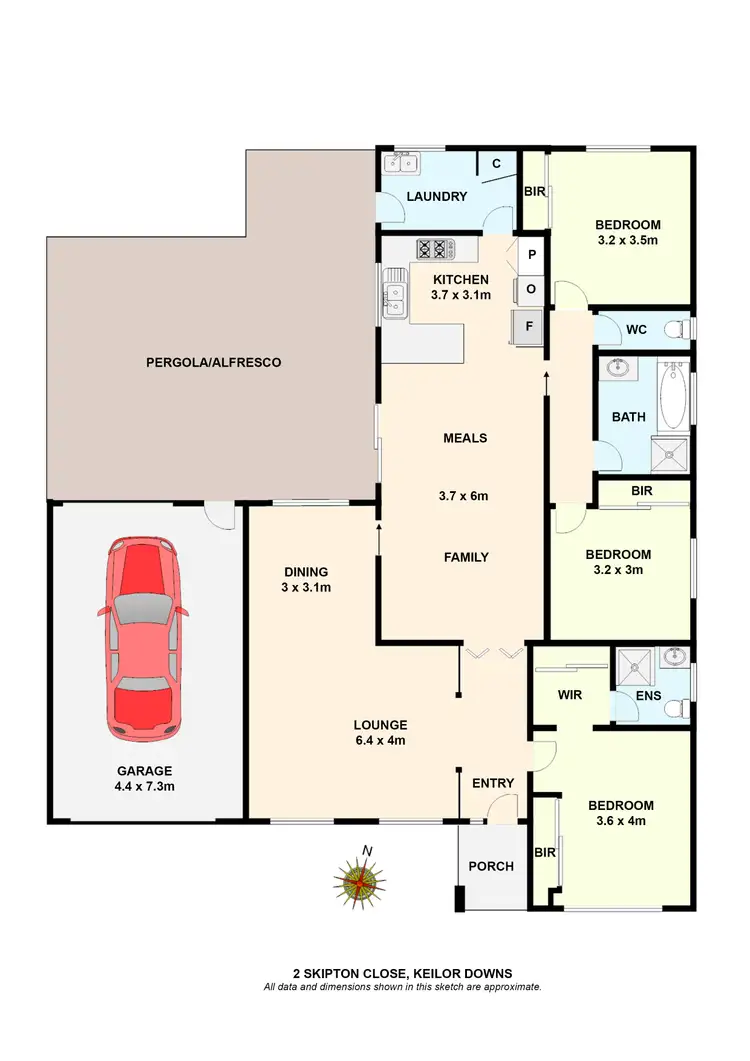Floorplan of Homely house listing, 2 Skipton Close, Keilor Downs VIC 3038