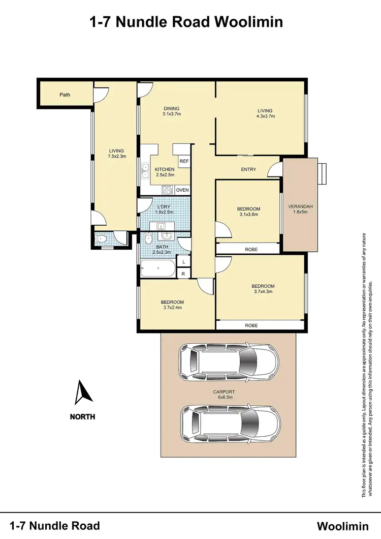 Floorplan of Homely house listing, 1-7 Nundle Road, Woolomin NSW 2340