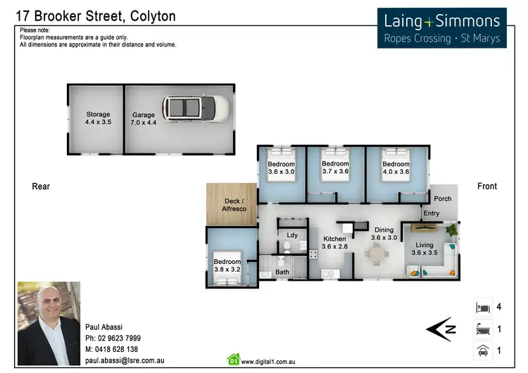 Floorplan of Homely house listing, 17 Brooker Street, Colyton NSW 2760