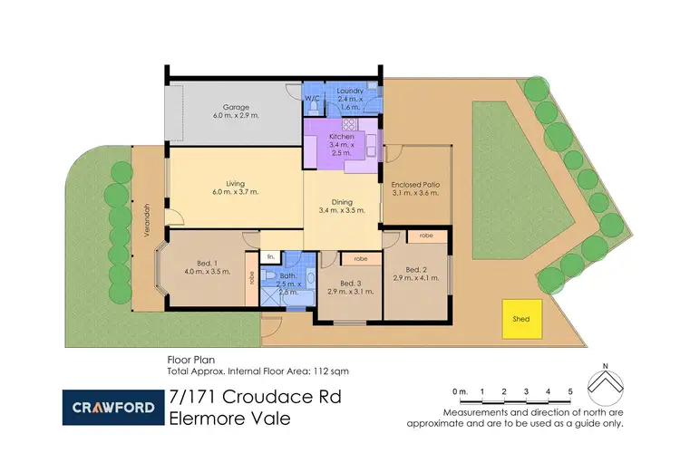 Floorplan of Homely villa listing, 7/171 Croudace Road, Elermore Vale NSW 2287
