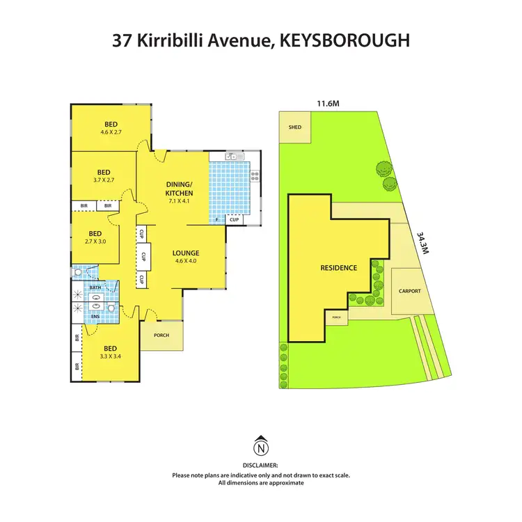 Floorplan of Homely house listing, 37 Kirribilli Avenue, Keysborough VIC 3173