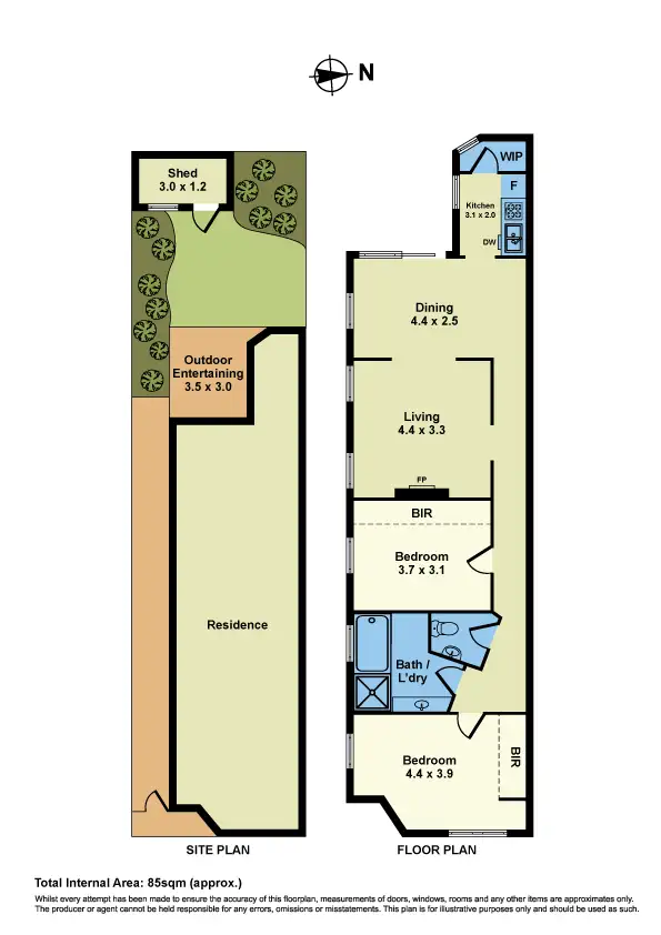 Floorplan of Homely house listing, 82 Ballarat Street, Yarraville VIC 3013