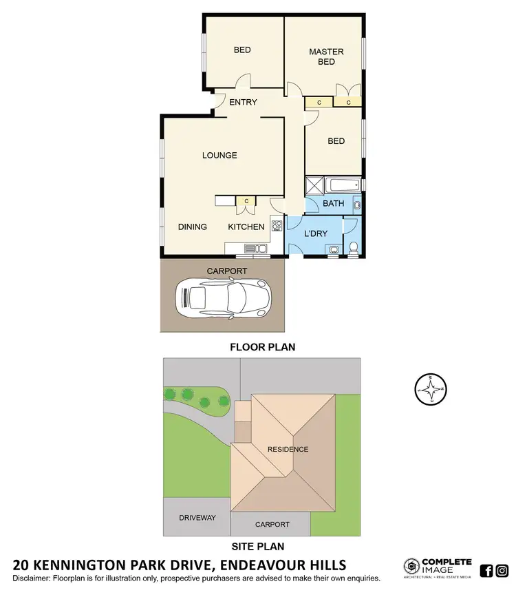 Floorplan of Homely house listing, 20 Kennington Park Drive, Endeavour Hills VIC 3802