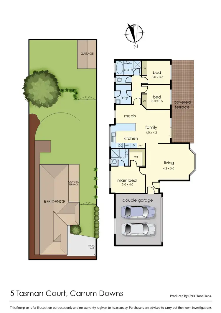 Floorplan of Homely house listing, 5 Tasman Court, Carrum Downs VIC 3201