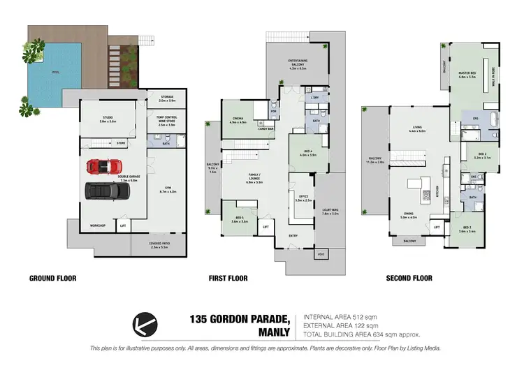 Floorplan of Homely house listing, 135 Gordon Parade, Manly QLD 4179