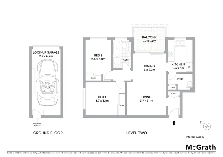Floorplan of Homely unit listing, 6/28 Garfield Street, Carlton NSW 2218