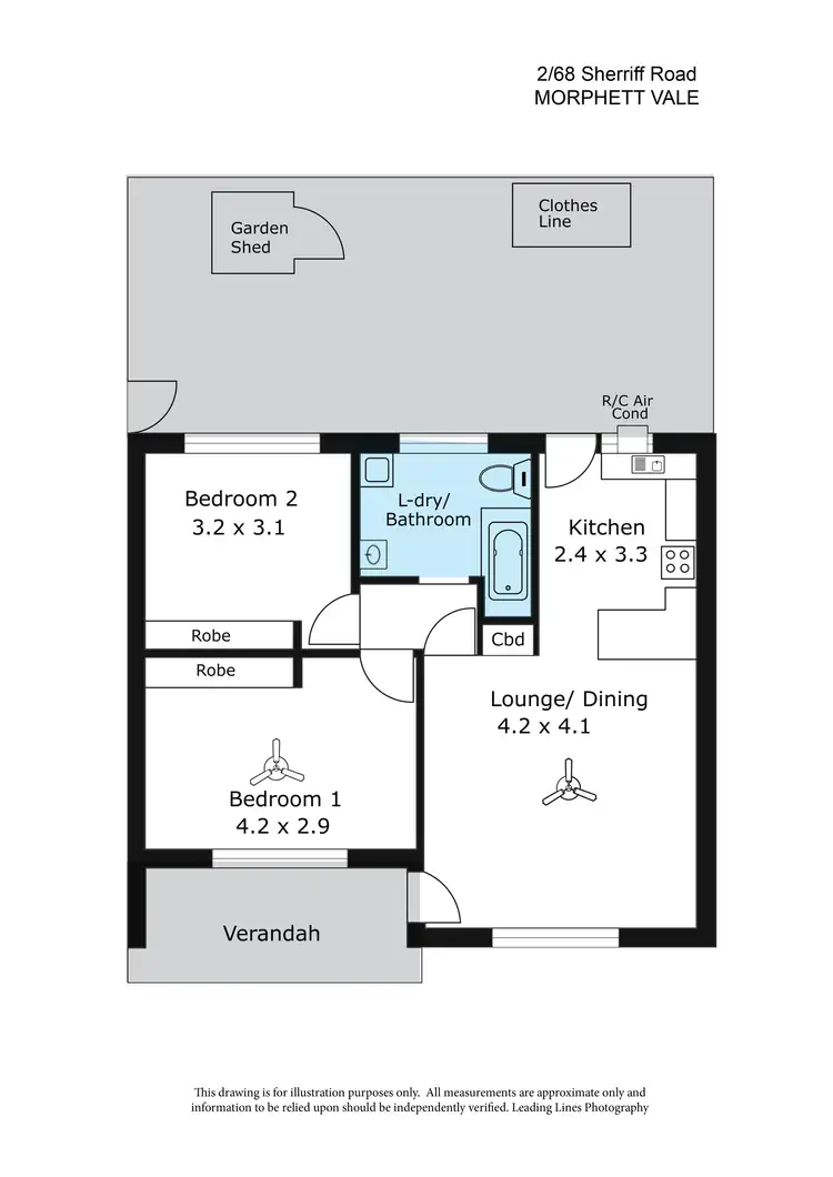 Floorplan of Homely unit listing, 2/68 Sherriffs Road, Morphett Vale SA 5162