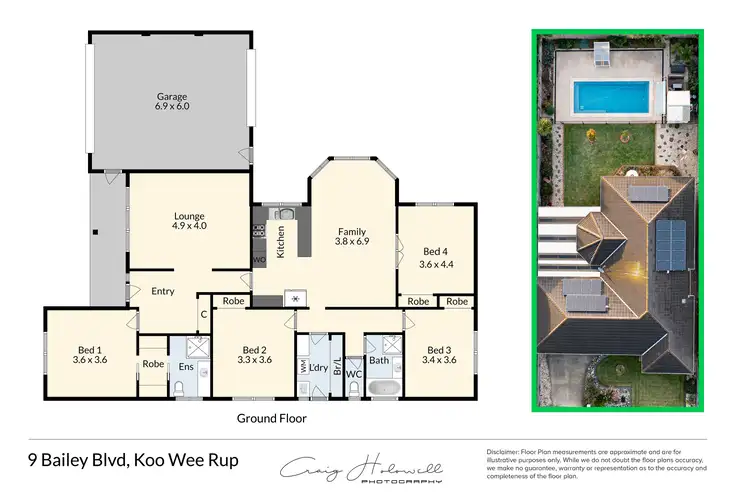 Floorplan of Homely house listing, 9 Bailey Boulevard, Koo Wee Rup VIC 3981