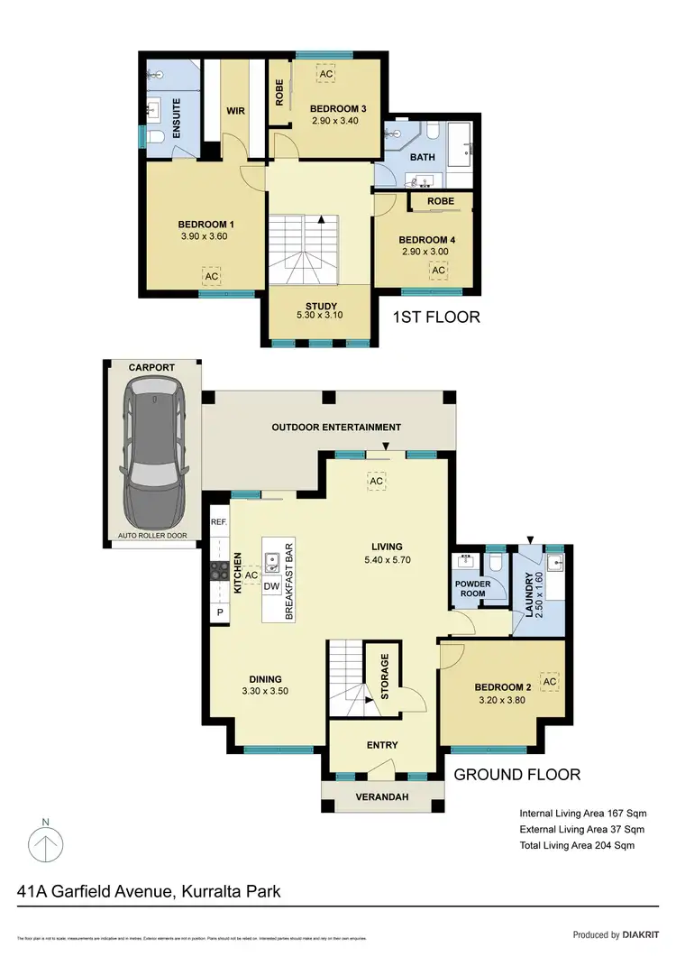 Floorplan of Homely house listing, 41A Garfield Avenue, Kurralta Park SA 5037