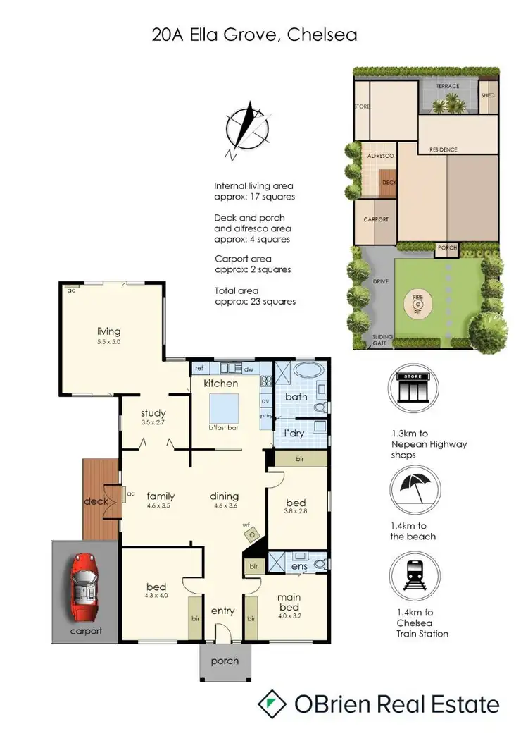Floorplan of Homely house listing, 20A Ella Grove, Chelsea VIC 3196