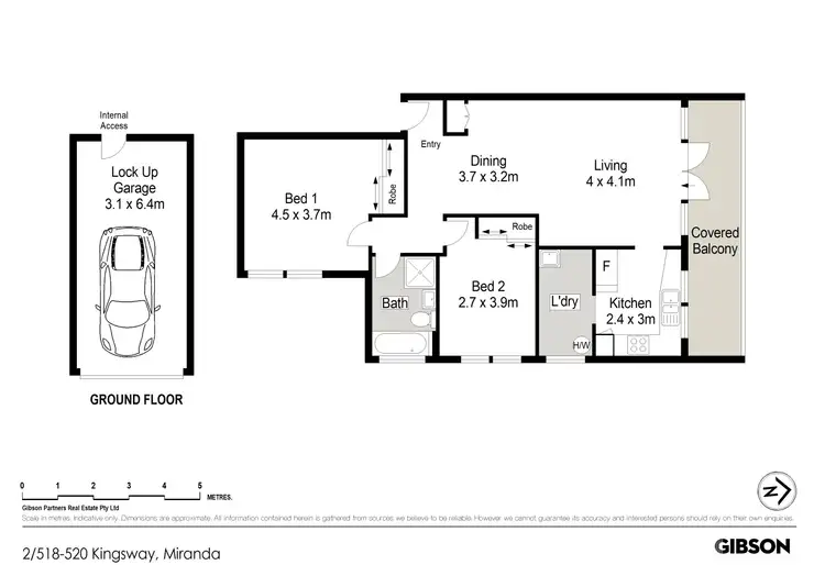 Floorplan of Homely apartment listing, 2/518-520 Kingsway, Miranda NSW 2228