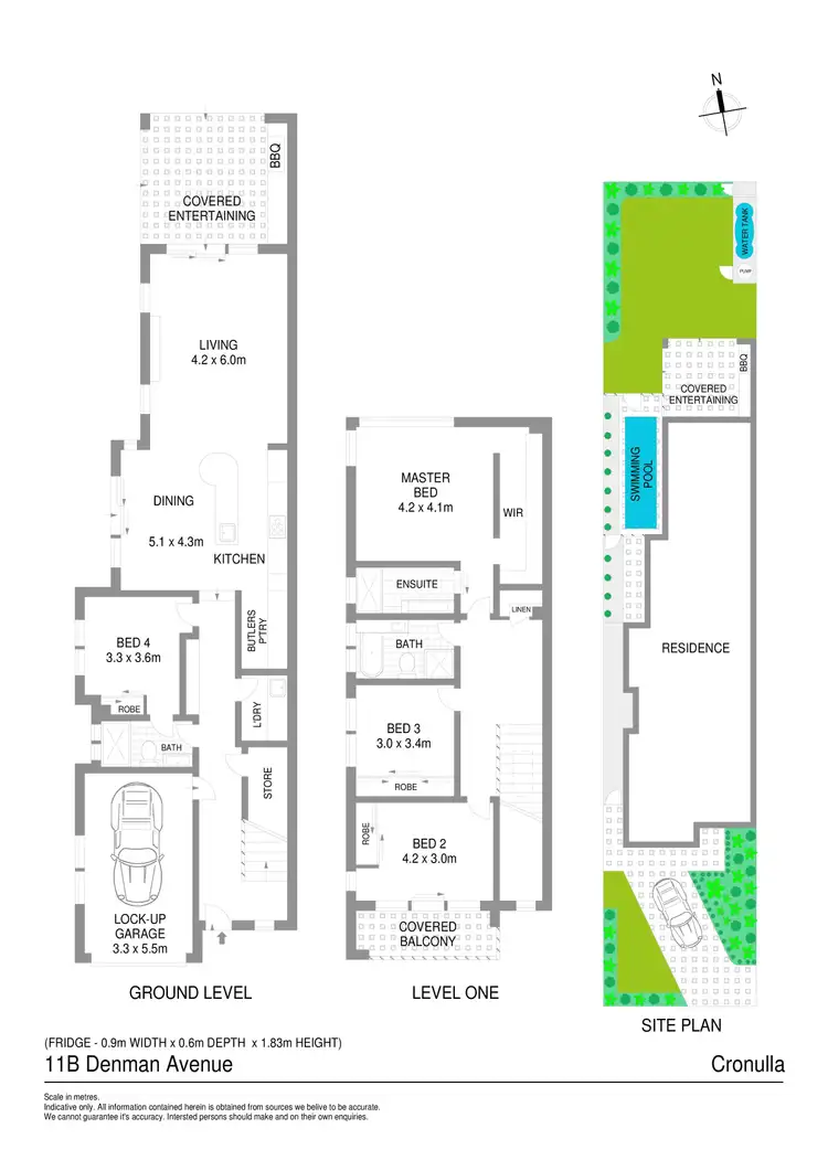 Floorplan of Homely house listing, 11b Denman Avenue, Cronulla NSW 2230