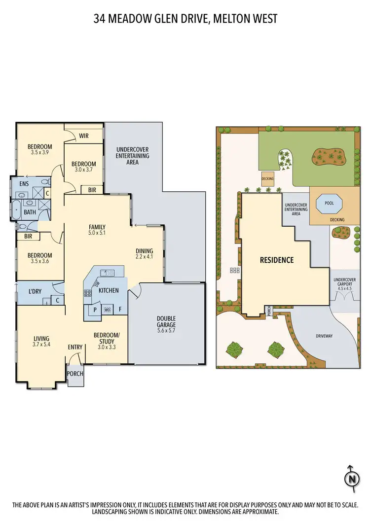 Floorplan of Homely house listing, 34 Meadow Glen Drive, Melton West VIC 3337
