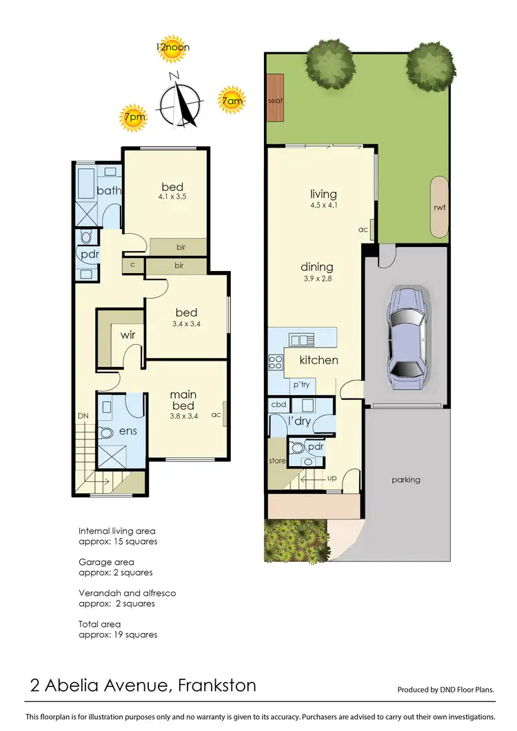 Floorplan of Homely house listing, 2 Abelia Avenue, Frankston VIC 3199