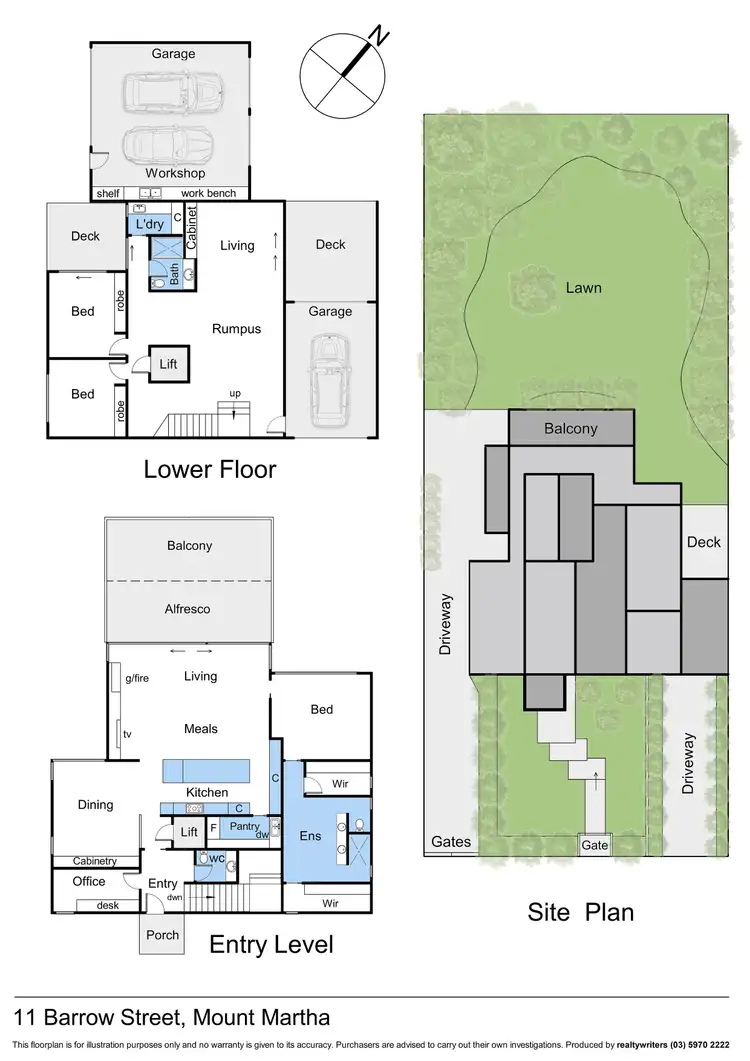 Floorplan of Homely house listing, 11 Barrow Street, Mount Martha VIC 3934