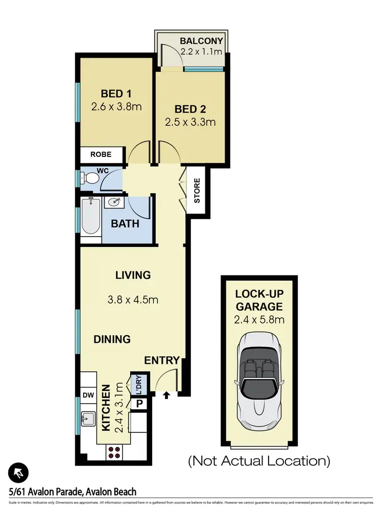 Floorplan of Homely apartment listing, 5/61 Avalon Parade, Avalon NSW 2107