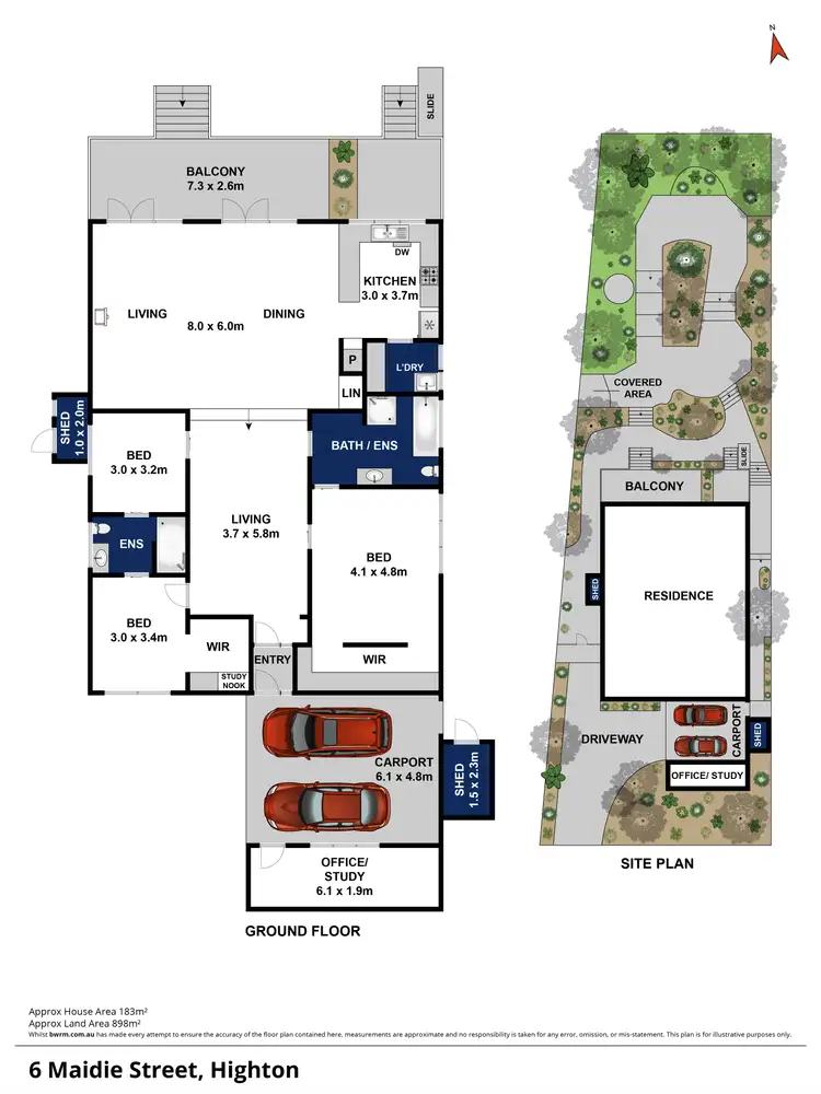 Floorplan of Homely house listing, 6 Maidie Street, Highton VIC 3216