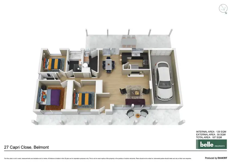 Floorplan of Homely house listing, 27 Capri Close, Belmont NSW 2280