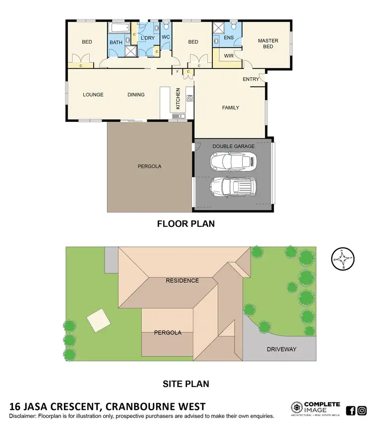 Floorplan of Homely house listing, 16 Jasa Crescent, Cranbourne West VIC 3977