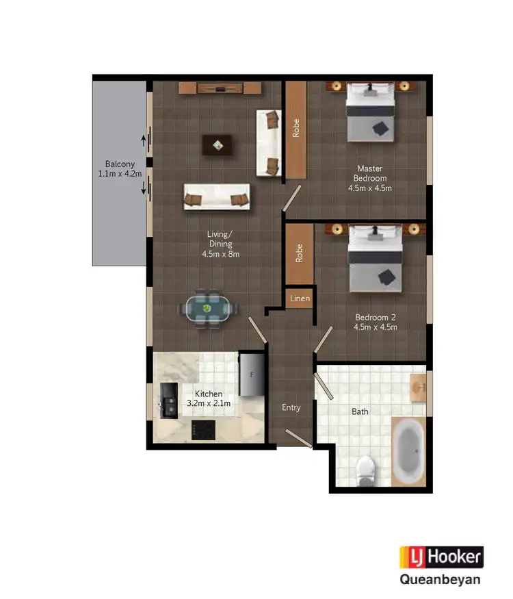 Floorplan of Homely unit listing, 10/34 Mowatt Street, Queanbeyan NSW 2620