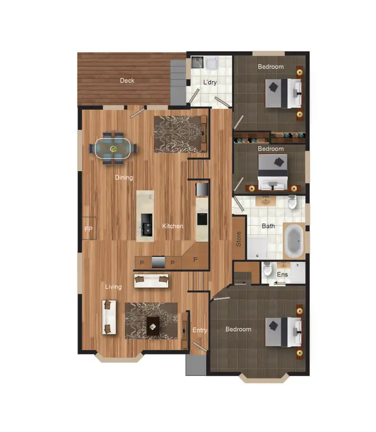 Floorplan of Homely house listing, 4 Burton Place, Queanbeyan NSW 2620
