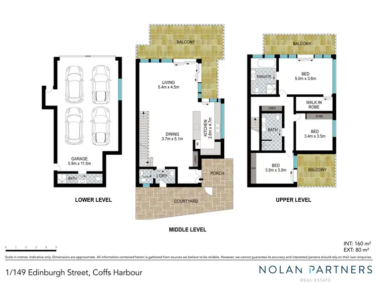 Floorplan of Homely townhouse listing, 1/149 Edinburgh Street, Coffs Harbour NSW 2450